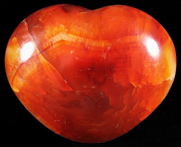 Colorful Carnelian Agate Heart #59571
